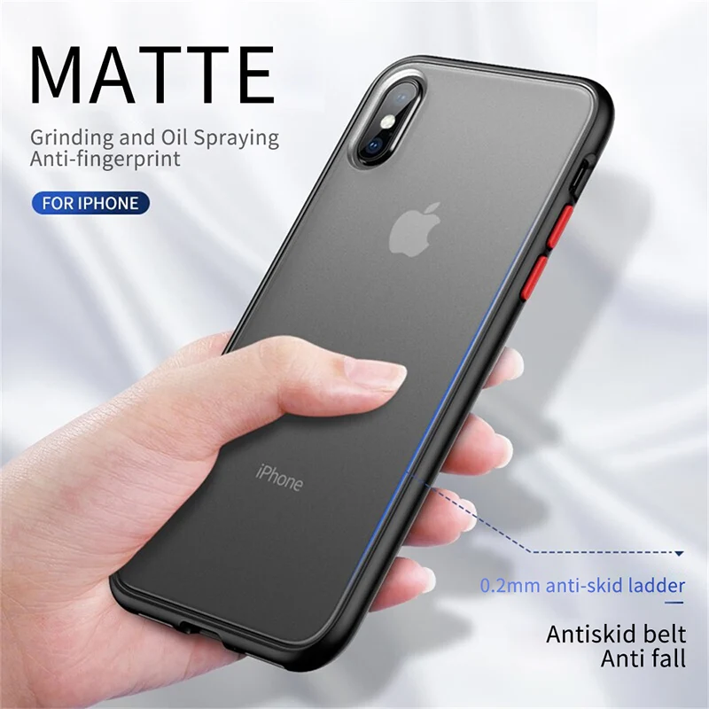 Противоударный прозрачный Гибридный Силиконовый чехол для телефона iPhone X XS XR Max 8 7 6 6S Plus 11 Pro Фирменная прозрачная мягкая задняя крышка