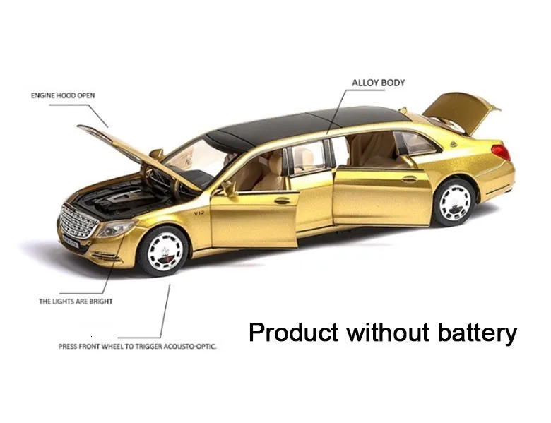 Литые под давлением модели автомобилей 1:32 Масштаб Maybach S650 сплав модели автомобилей моделирование Расширенная Серия Модель автомобиля детская игрушка украшение автомобиля