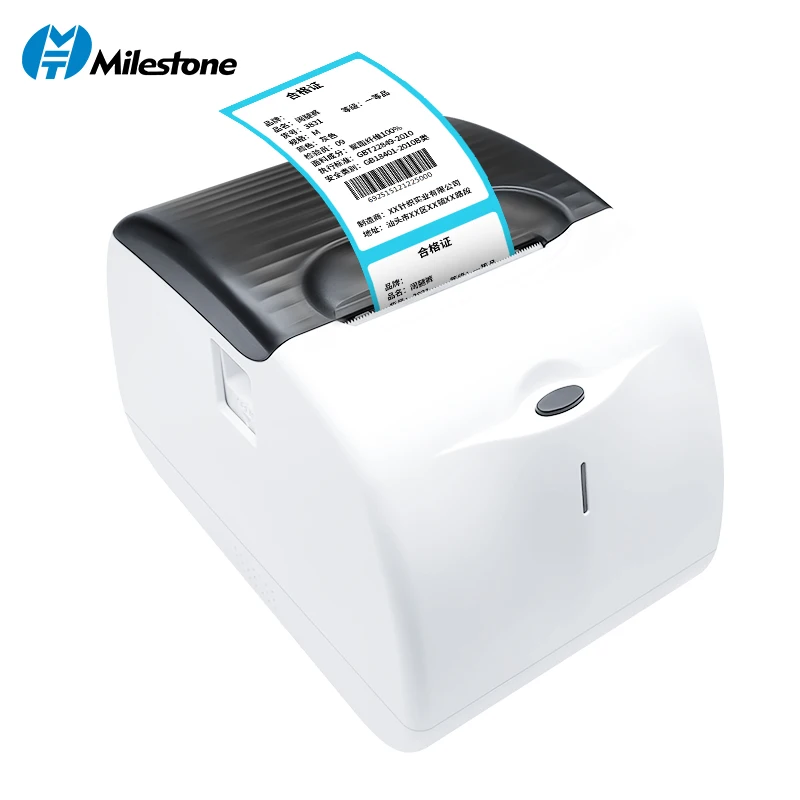 Маленький принтер для этикеток Milestone мобильный Termica наличные USB синий 58 мм