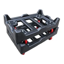 Plastic Moving Dolly with flexible swivel casters Easy Moving Dolly For Box Crate Container Plastic Garden Heavy Duty Dolly Cart