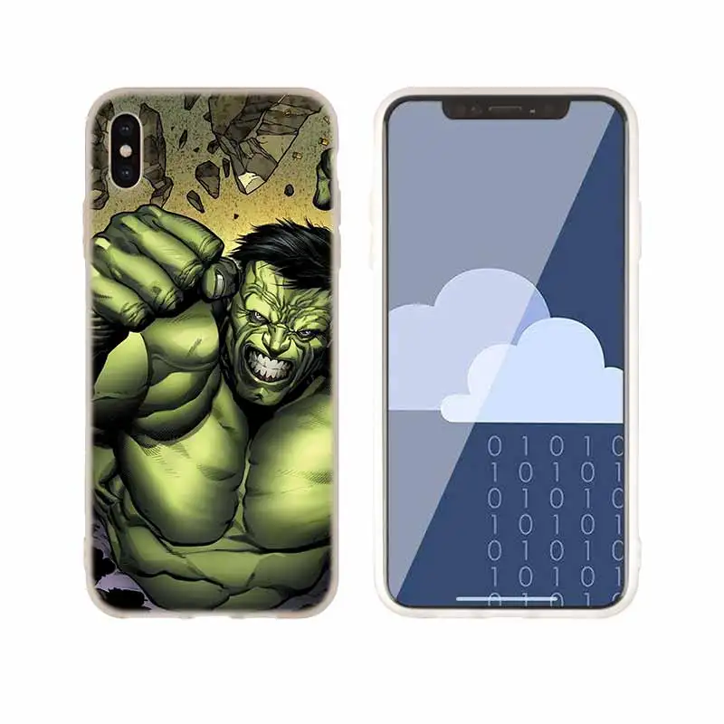 as the picture 15 Невероятный Халк чехол силиконовый мягкий для iPhone X 11 Pro XS Max XR 6 7 8 Plus 5 4 S чехол для телефона s TeleFoonhoesjes Etui - Цвет: as the picture 15