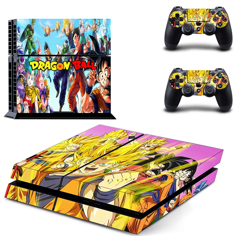 TENZERO наклейки Dragon Ball Sun Goku футбольный дизайн кожный чехол для sony Playstation 4 консоли и контроллер защиты кожи