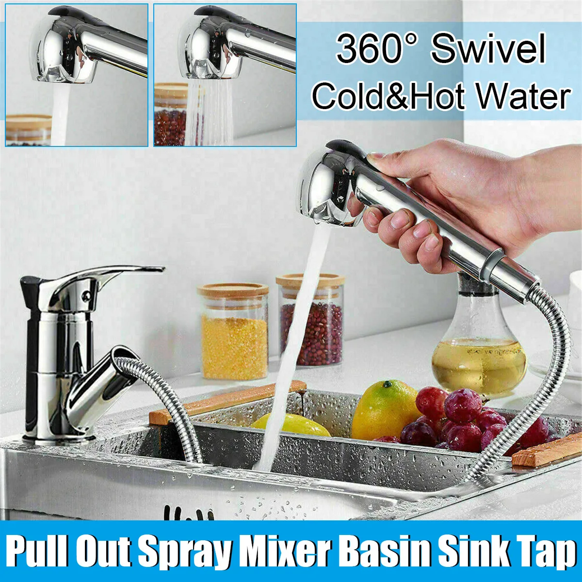 Tap Water Faucet Changing Nozzle For Kitchen Sink Washbasin Faucets Stream Spout 