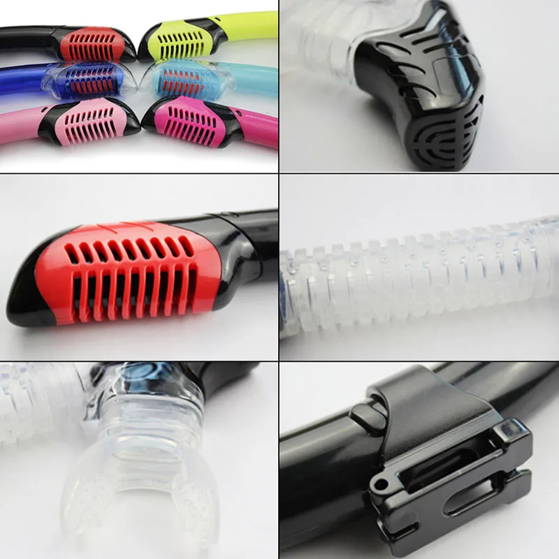Silicone Diving Snorkel Mouthpiece Swimming Tube Center Full Dry Air Breathing Snorkel Underwater Scuba Tube JC