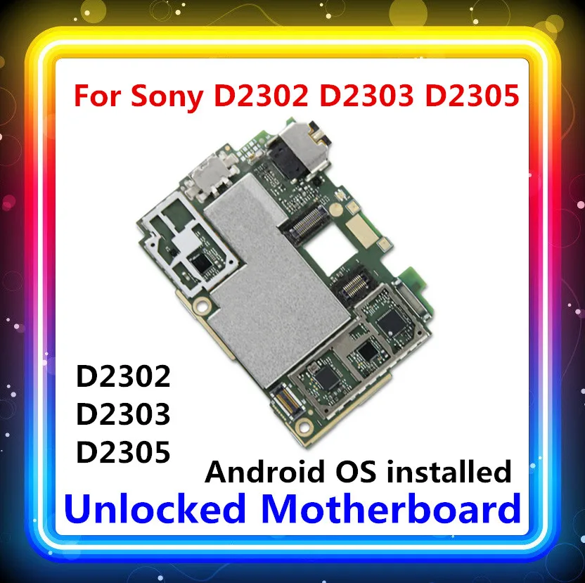 Разблокирована для sony Xperia M2 D2302 D2303 D2305 материнская плата с чипами Android обновленная материнская плата логическая плата