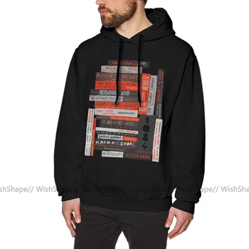 

Fanatic Mens Hoodie Murakami Book Stack Fanatic Colour Hoodies Streetwear Nice Pullover Hoodie Cotton Men Big Hoodies