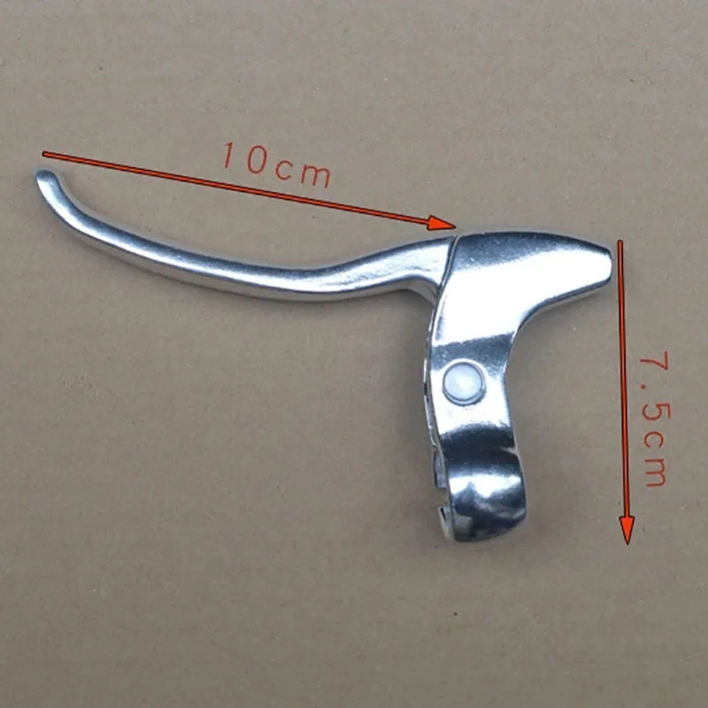 Bicycle Brake Handle Bicycle Brake Handle Aluminum Silver For Folding Bike Lever Modification Fixed Gear Fixie Accessories Road Cycling Vintage Retro
