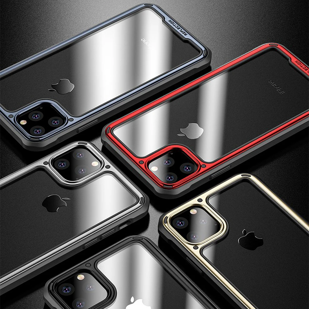 Прозрачный чехол для iPhone 11 Pro Max 11Pro, полностью защитный противоударный чехол на заднюю панель iPhone11 11 11Pro Max простой чехол