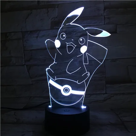 

New Style 3D Night Lamp Colorful Touch Control LED Visual Lamp