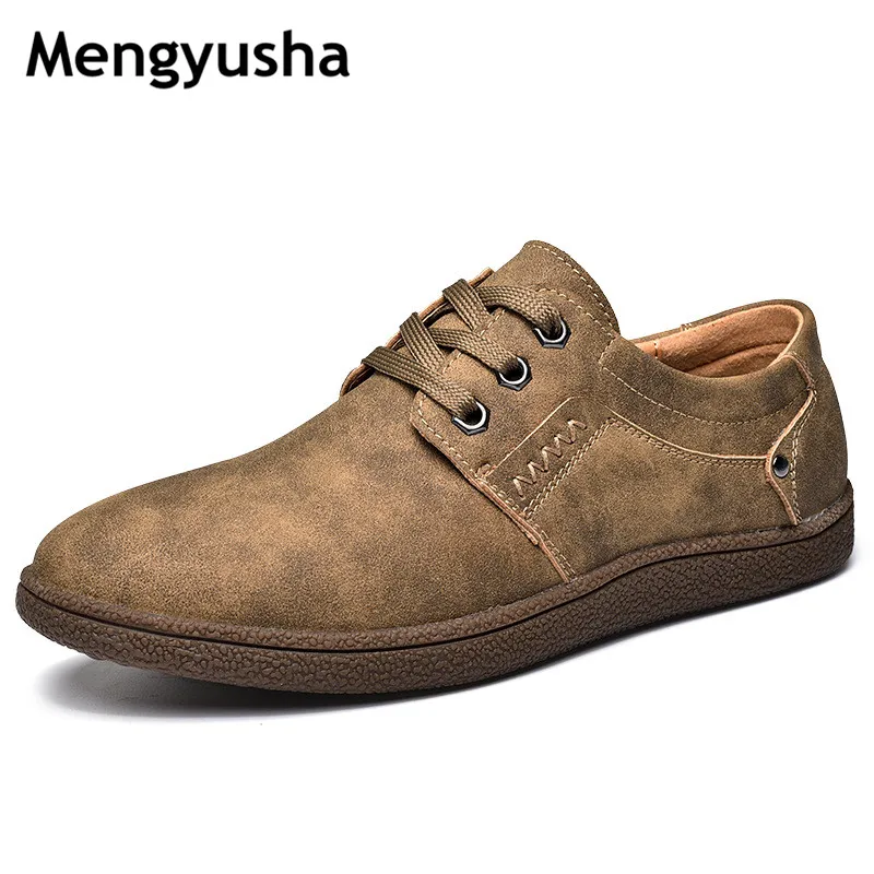 

38-46 large size shoes men's round head wild retro trend with soft bottom daily casual shoes men's shoes