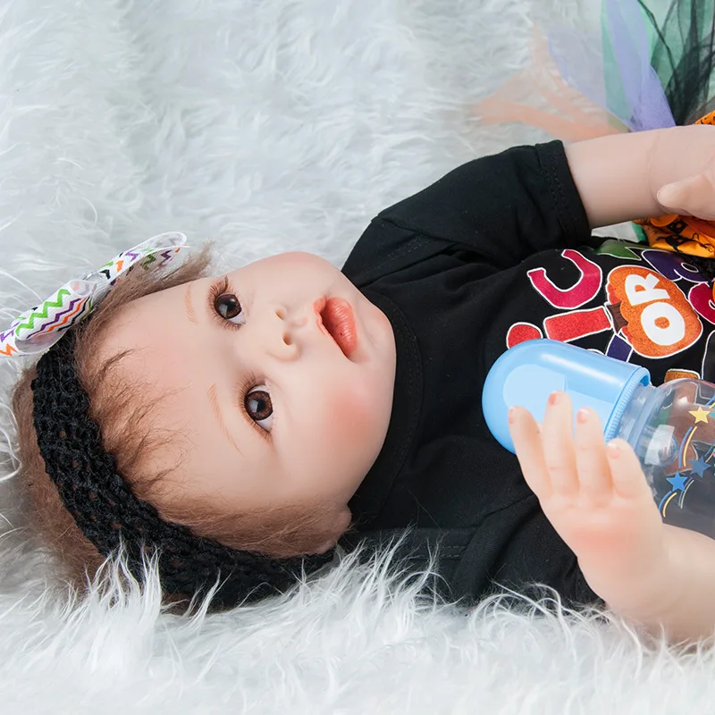 «Большие глаза», моделирование Кукла Reborn Baby 48/60 см, силиконовые перерожденные куклы моделирования мягкие детские Reborn Baby Doll эмулирова