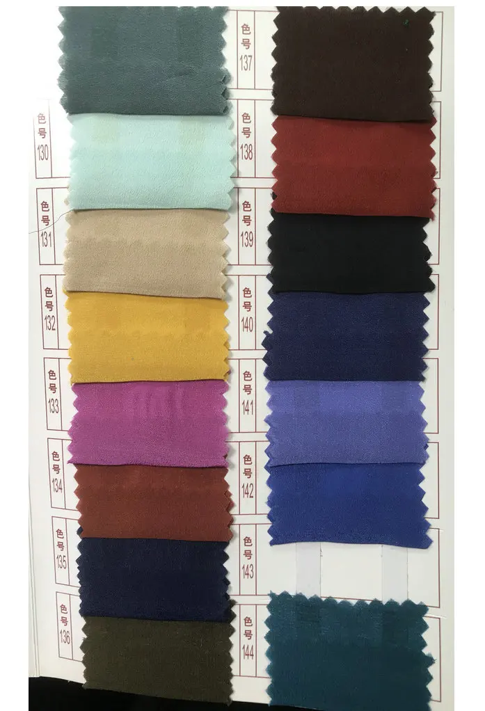 Шелковые ткани для платьев, блузок, шарфов, одежда метр, чистый шелк крепдешин/CDC 12 мельница, одноцветные, высокое качество