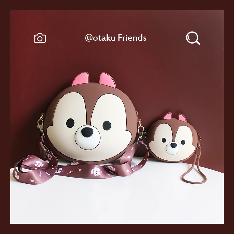 Новый стиль милый мультяшный косметичка Chipmunk мягкий силиконовый женский чехол