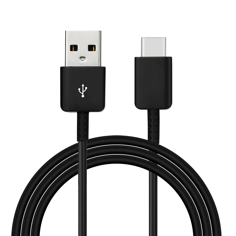 BK USB 3.1 Type-c Cable Auto Cut-off Fast Charging Nylon For Samsung Galaxy Note 8 Charging Wire For Samsung Mobile Phone - Цвет: BK