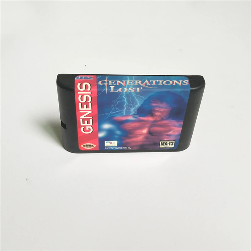Поколение Lost-Крышка США с розничной коробкой 16 бит MD игровая карта для Sega megadrive Genesis игровая консоль
