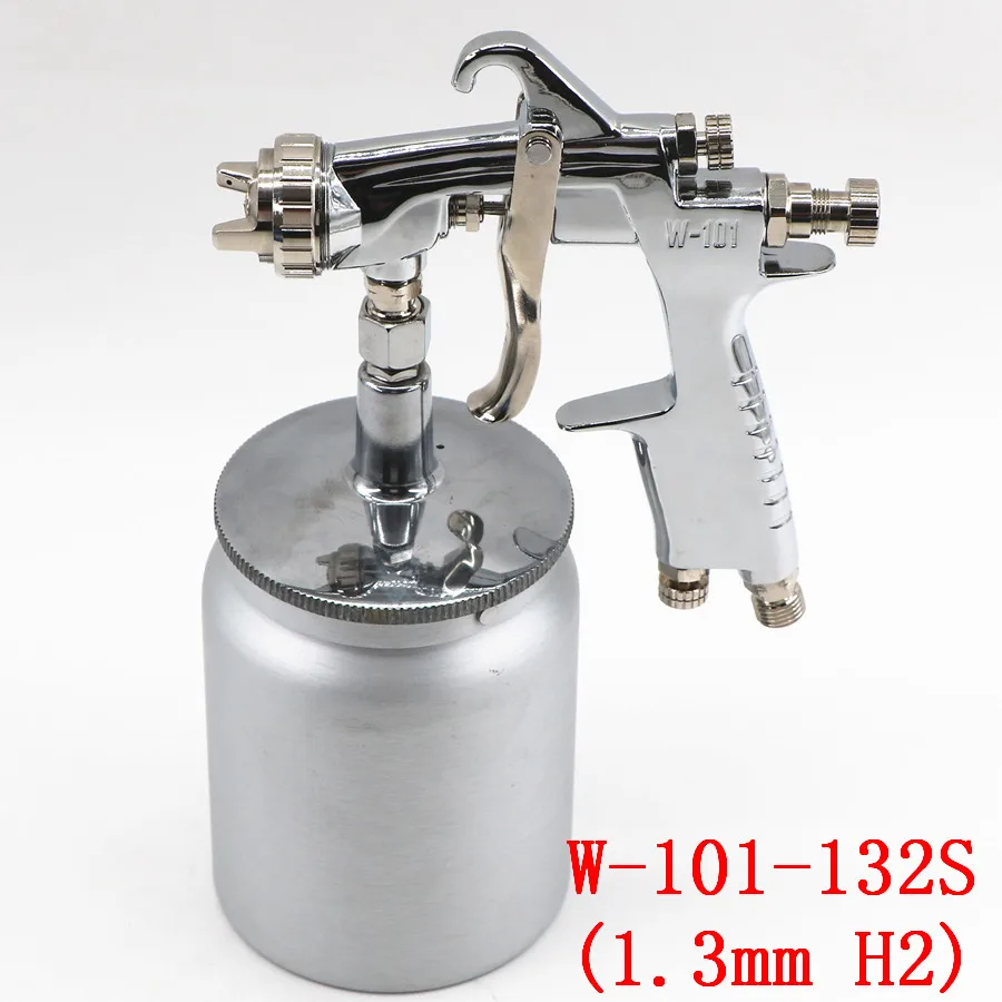 132S(1.3mm H2 Cap) 600cc W-101 HVLP пистолет-распылитель Краска распылитель Краски пистолет W101 HVLP ручной пистолет-распылитель Краски пистолет 1,0/1,3/1,5/1,8 мм - Цвет: 132S(1.3mm H2 Cap)