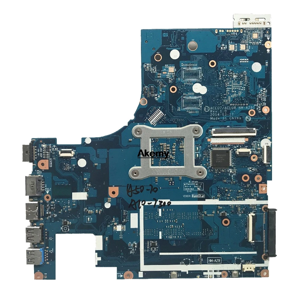 Z50-75 материнская плата для lenovo Z50-75 G50-75M G50-75 материнская плата ACLU7/ACLU8 NM-A291 Rev1.0 с A10-7300 Процессор Тесты