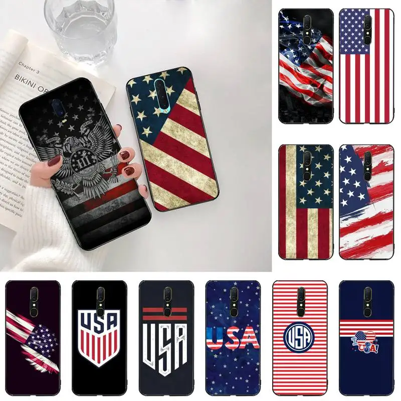 Американский флаг США клиент высококачественный чехол для телефона Oppo A5 A9 2020 Reno2 z