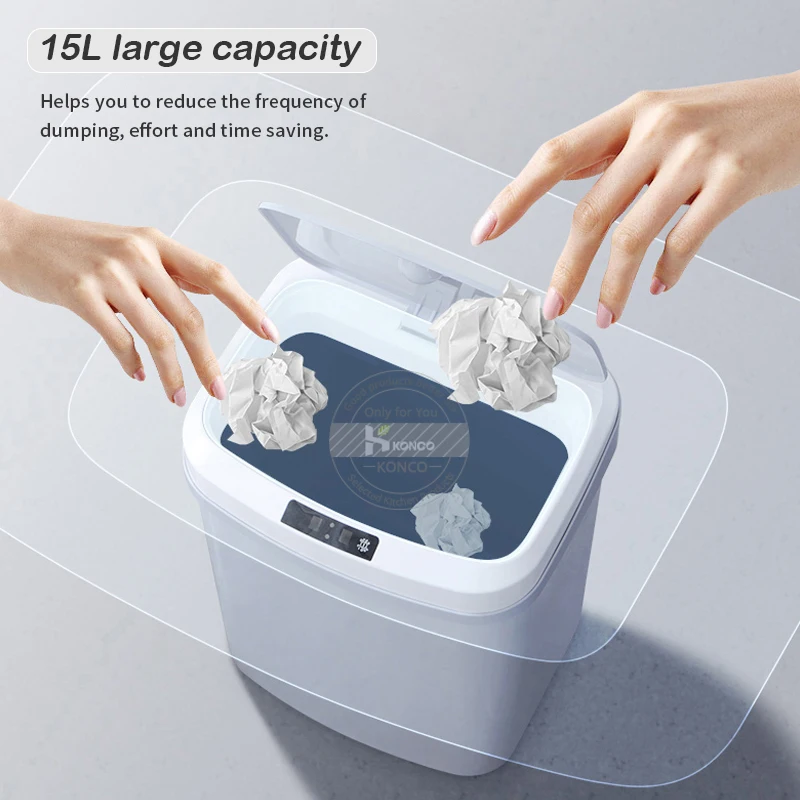 Konco индукционный мусорный бак датчик дома интеллигентая (ый) мусорные ведра