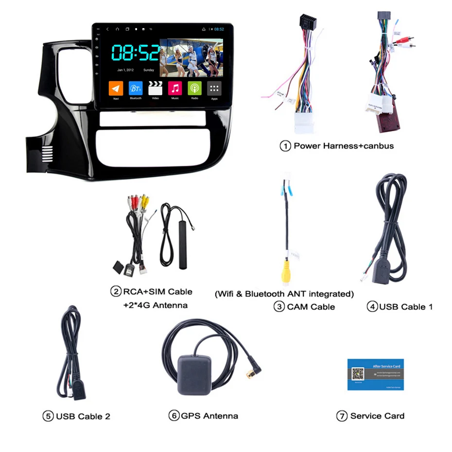 Android 8,1 автомобильный DVD 1din мультимедиа Navi система для mitsubishi Outlander 2013- Автомобильный gps навигатор головное устройство BT SWC wifi
