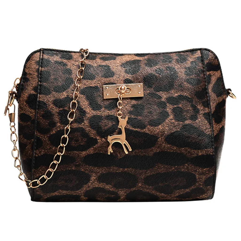 Сумки для женский леопардовый принт подвесок с оленем маленькая сумка в форме раковины с игрушкой оленя женская сумка на плечо повседневные сумки через плечо# LL