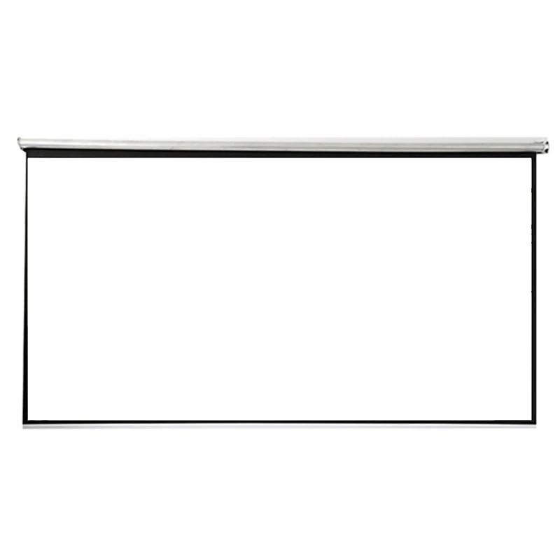 Thinyou проектор экран 100 дюймов 4:3 Выдвижная занавеска ручная тяга матовая белая ткань стекловолокно занавеска для настенного дома