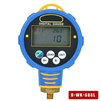

Wk-688h Manifold Gauge Tools Refrigeration Air Conditioning Home Backlight Digital Display Regulating Pressure Vacuum Meter