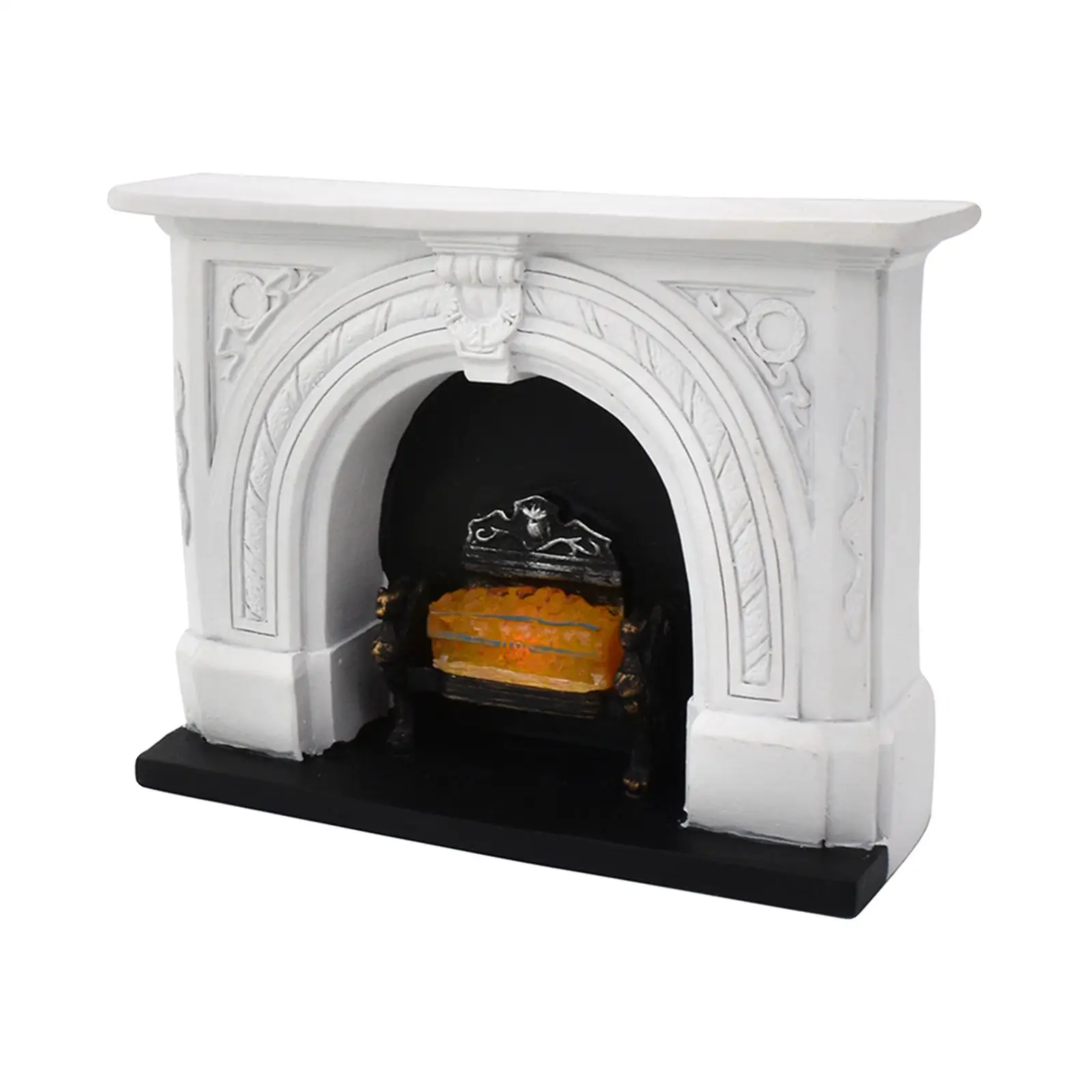 Miniature Fireplace Doll House LED Flame Battery Operated Freestanding Doll  for 1:12 1/12 - AliExpress