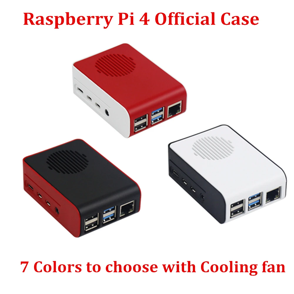 Новый Raspberry Pi 4 чехол ABS металлический акриловый с охлаждающим вентилятором для RPi