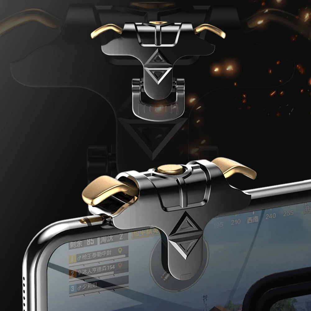 1 пара металлический триггер геймпад для PUBG мобильные игровые контроллеры iPhone