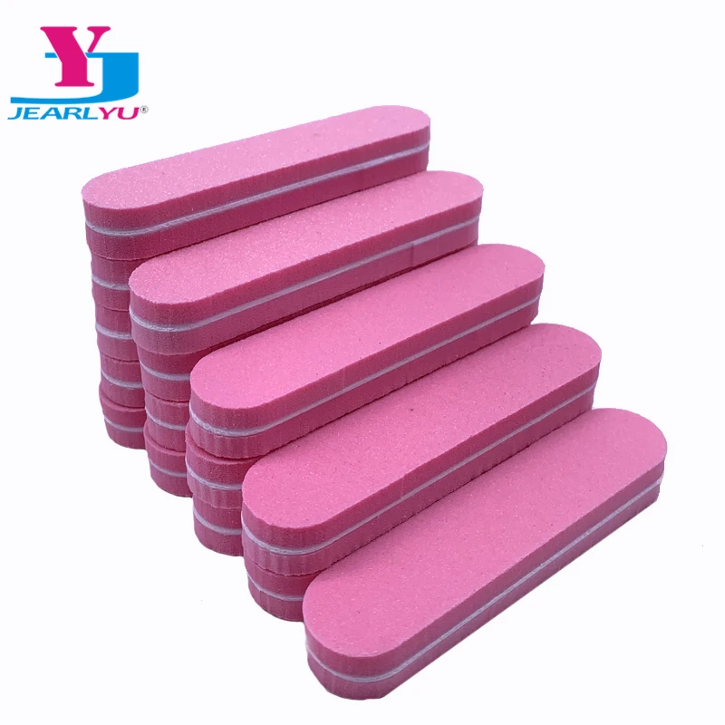 

60Pcs/lot Mini Sandpaper Nail File Buffer Grit 100/180 Salon Usage Grinding Polishing High Quality Tip Manicure Tool Travel Soft