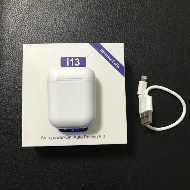 Factory Price!i13 TWS 1:1 mini Wireless Earphone 5D Super Bass bluetooth headset handsfree Earbuds pk i20 i60 i80 i500 i200 TWS