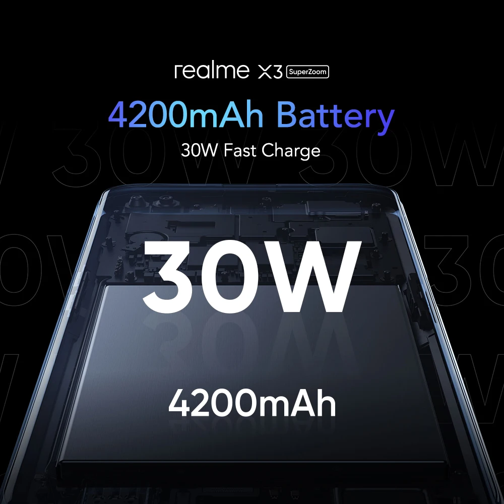 Realme X3 12 Гб 256 Смартфон 120 Гц Дисплей мобильный телефон 64MP 60X суперзум мобильных