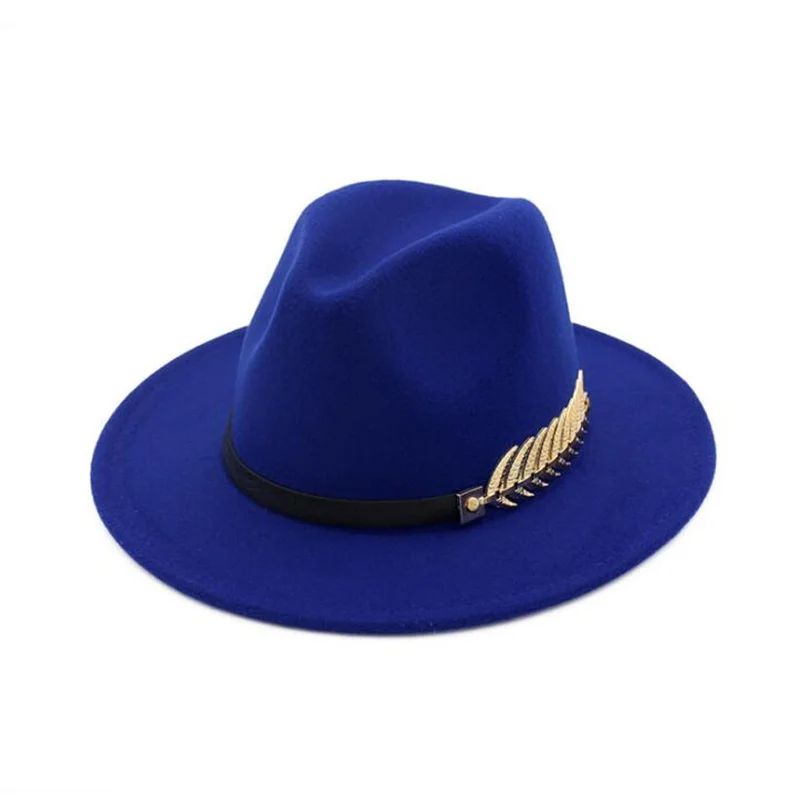 Шляпа Fedora, модная женская элегантная Зимняя шерстяная фетровая шляпа, широкополая британская Шляпа Fedora, винтажная джазовая шляпа H3