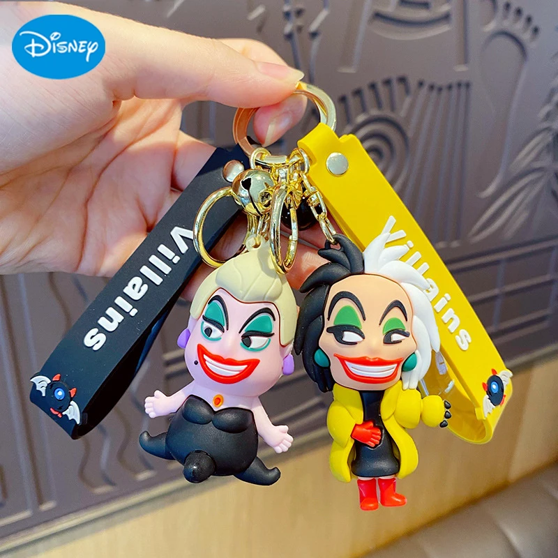 Силиконовый брелок для ключей мультяшная фигурка из аниме Диснея злодея