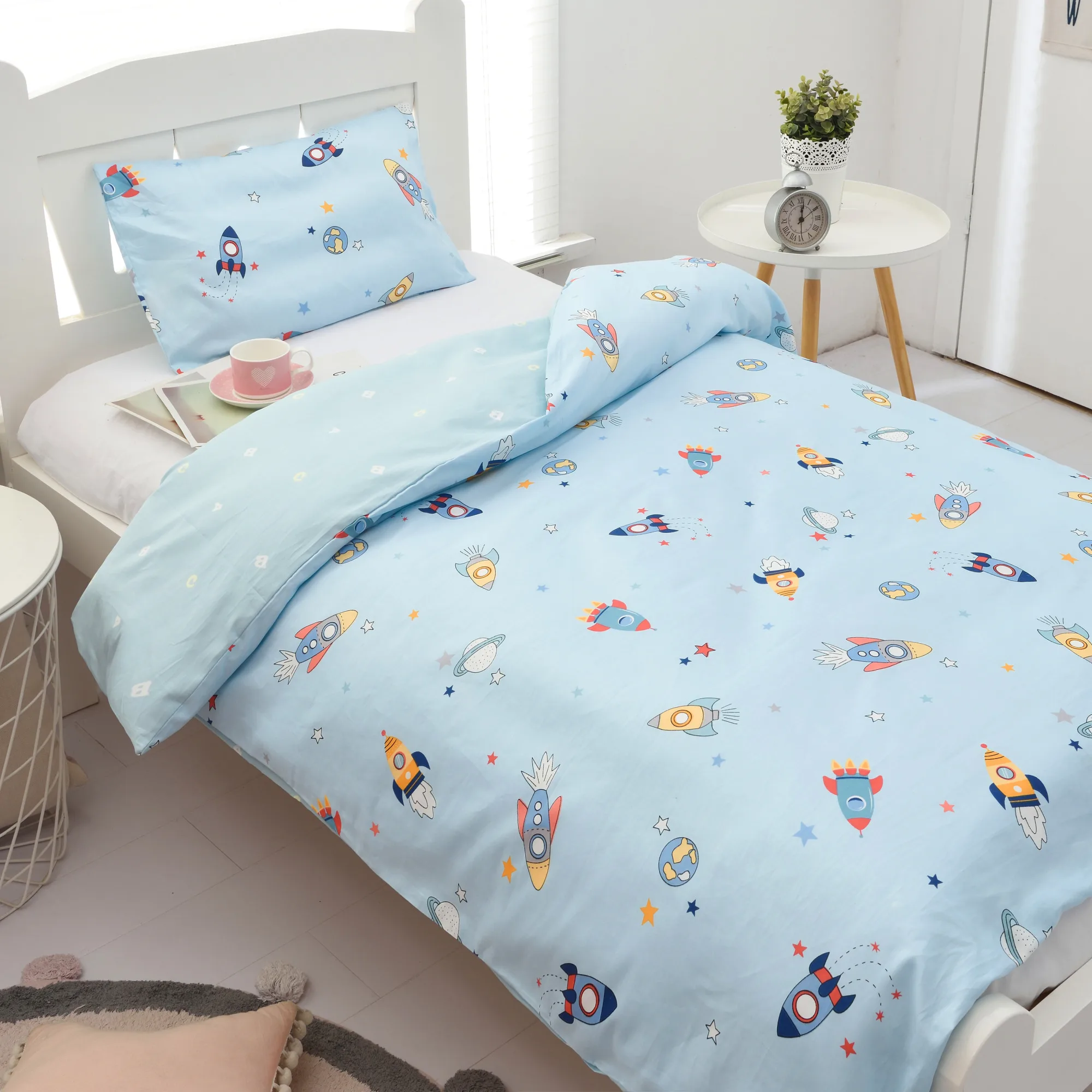 120x150 Детский комплект для детской кроватки из чистого хлопка - Цвет: Weight120Long150