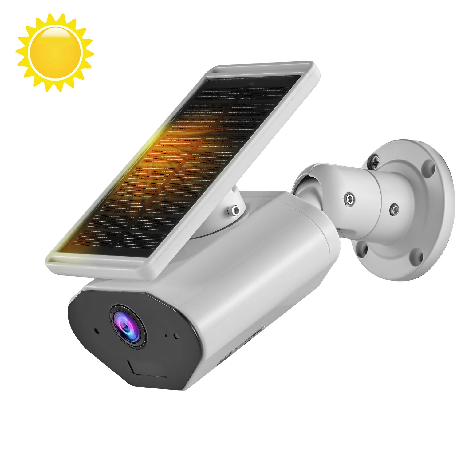 CTVISON наружная Солнечная WiFi беспроводная домашняя камера безопасности, перезаряжаемая батарея, IP66 водонепроницаемая, работает с Alexa