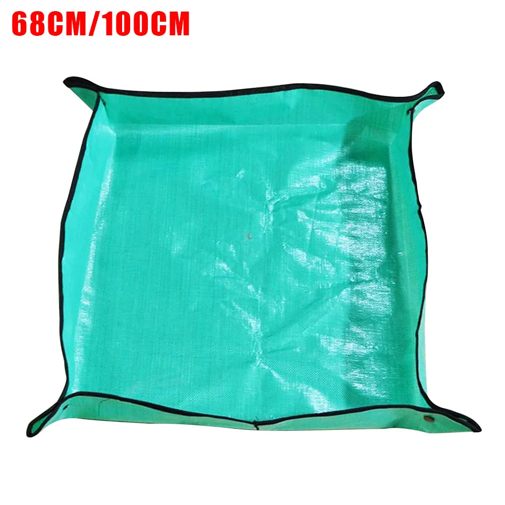 Утолщенный садовый коврик для растений, цветочный анти-грязный многоразовый трансплантационный горшок, коврик для земли, складная Смешанная Водонепроницаемая подкладка для почвы