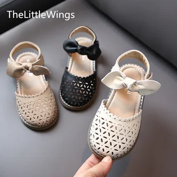 

Children's genuine leather sandals 2020 summer new soft bottom antiskid girl's school Hollow breathable shoes 1-3-11 years old