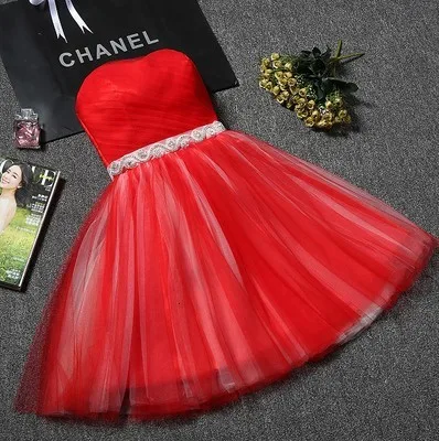 BacklakeGirls Vestidos Tul летнее короткое выпускное платье без бретелек с v-образным вырезом Мини платье для выпускного вечера