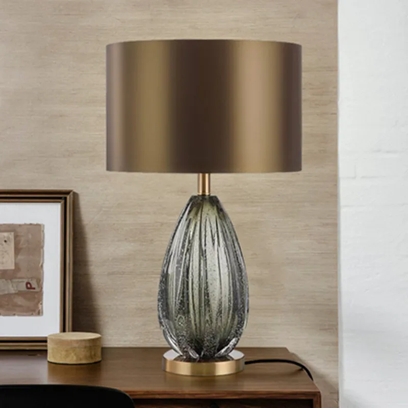 

LED Table Lamp for Bedroom Nordic Living Room Home Decoration Indoor Lighting Fixture Design Art Beside Lamp Glass Iron Creative