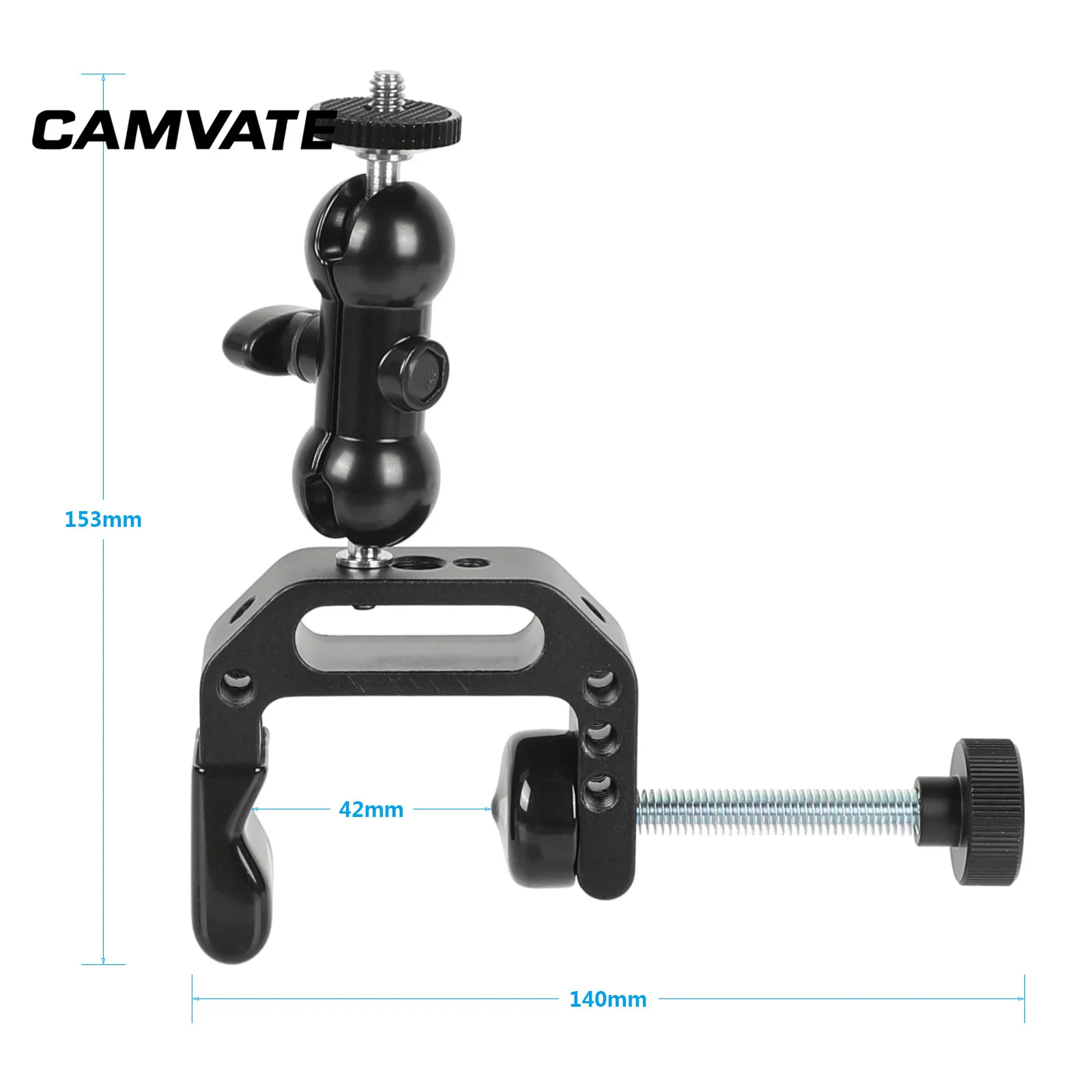 CAMVATE Универсальный c зажим Настольный держатель стенд с 1/4 &quot 20 для крепления