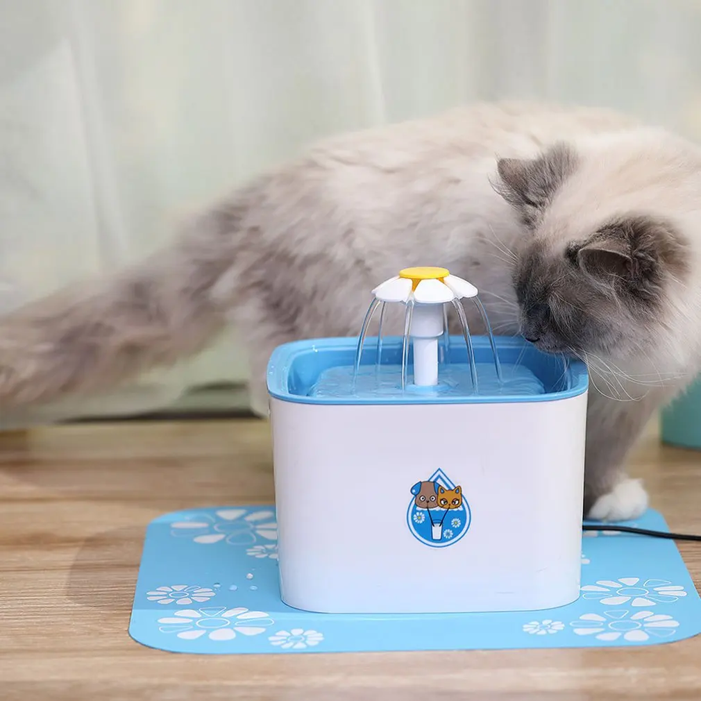 Автоматическая кошка собака питомец фонтан миска для домашних животных кошек питьевой цветок диспенсер воды Petsafe напиток с фильтрами Pet фонтан воды