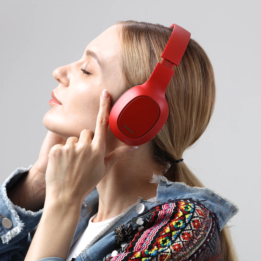 Ausdom Новинка M09 беспроводные Bluetooth наушники стерео гарнитура складная Поддержка TF