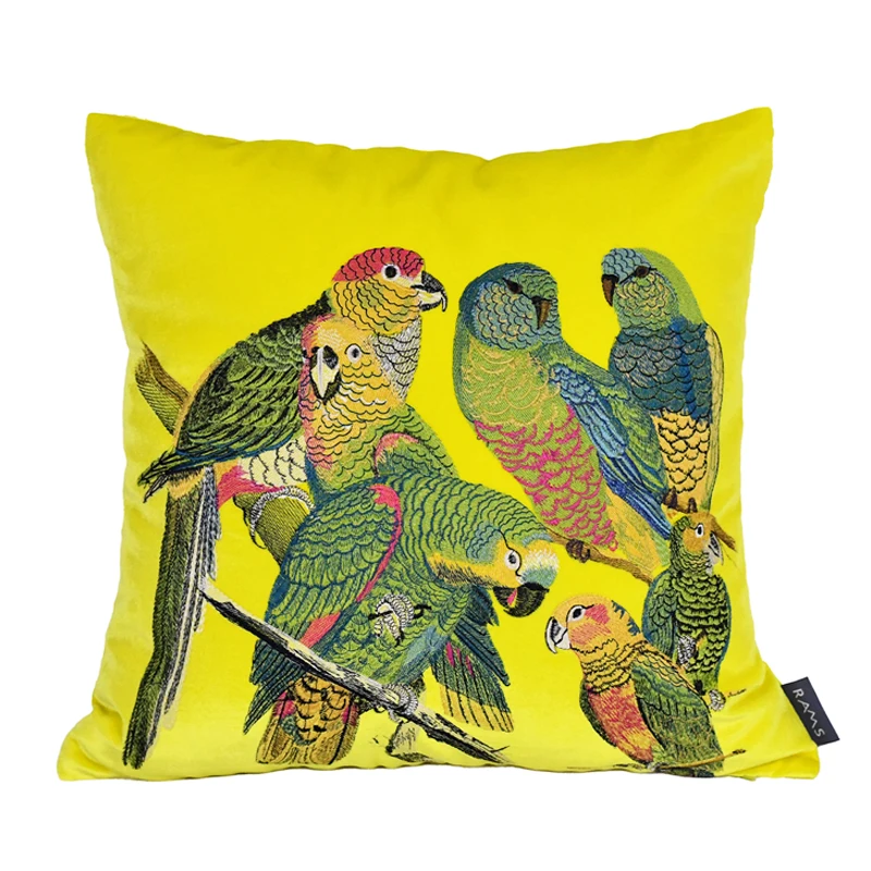 2021 Rams Embroidered Decorative Geometric Pillow Cushion Home Decor Embroidery COVER ONLY NO FILLINGS 