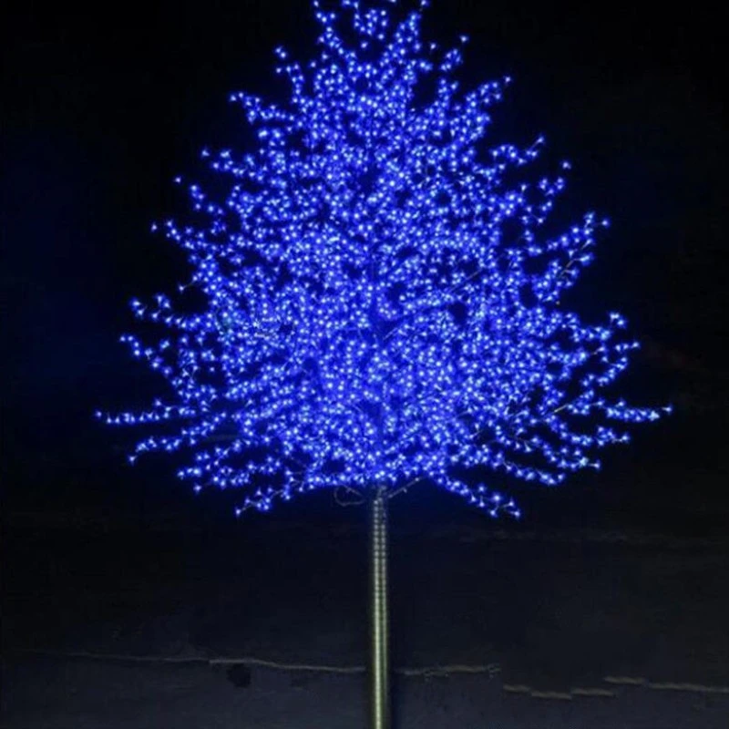 Árbol de Navidad con flores de cerezo, 1,5 M, 480 luces LED de hadas,  iluminación exterior de paisaje para vacaciones|Árboles| - AliExpress