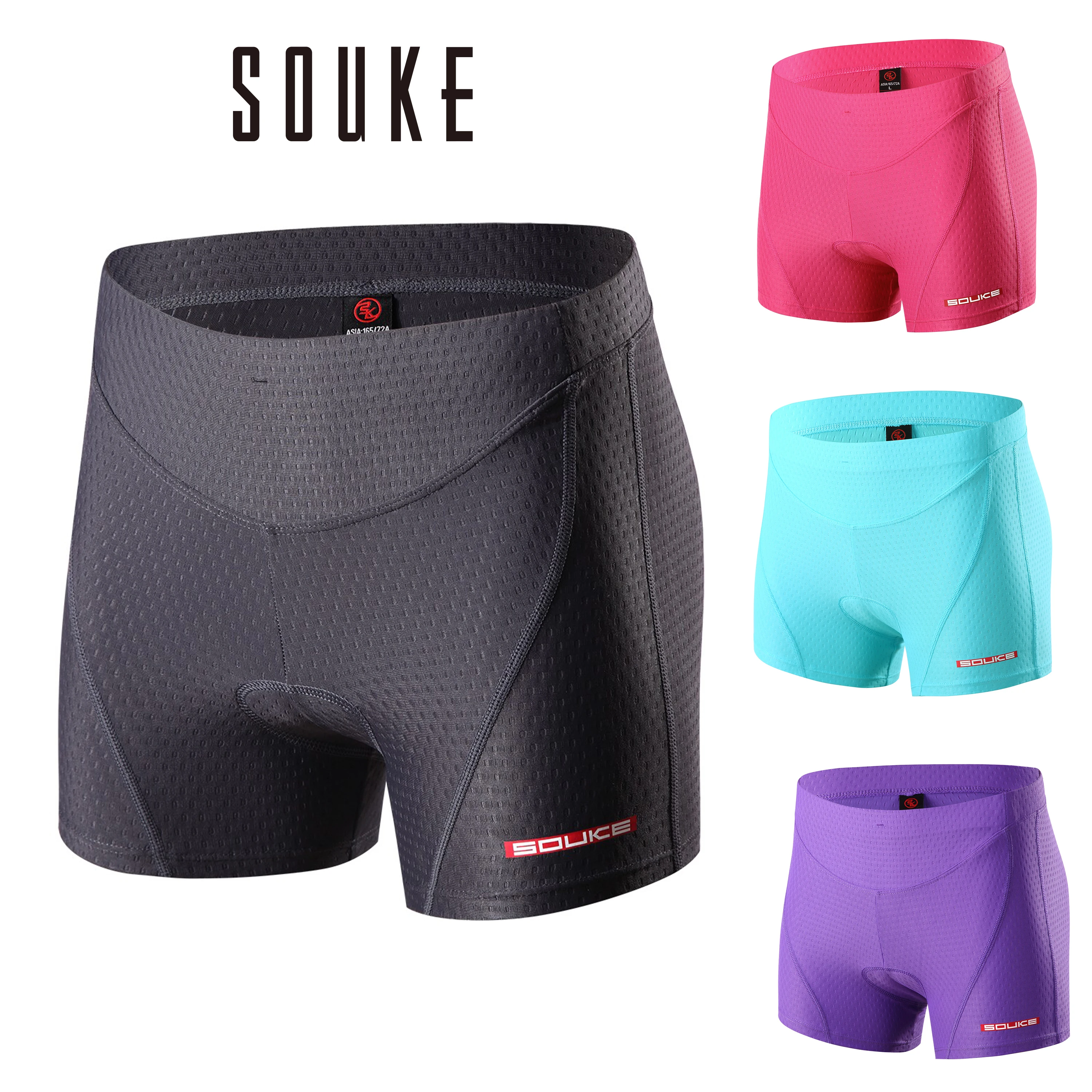 Souke Women's Cycling Undewear with Gel 