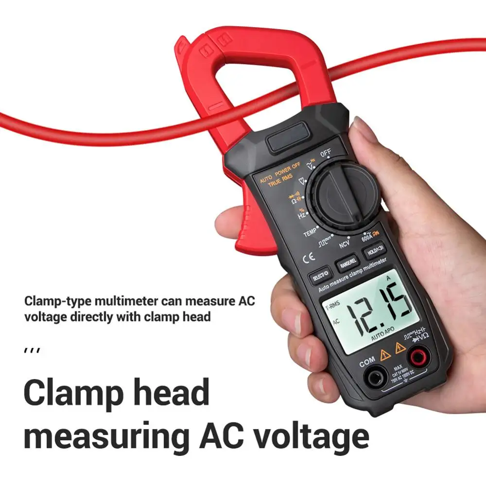 

NEW ST209 Digital Multimeter Clamp Meter 6000 counts True RMS Amp DC/AC Current Clamp meter Meters voltmeter 400v Car Range Tool