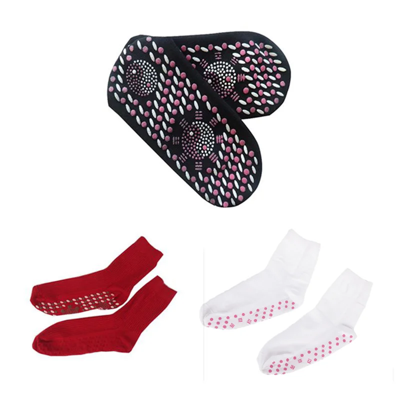 Турмалиновые Самонагревающиеся Носки с подогревом для женщин и мужчин, теплые носки с подогревом для ног, удобные носки с магнитной терапией