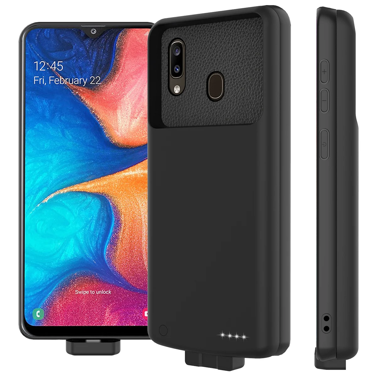 

For Samsung Galaxy A20 A30 Battery Charger Case Magnetic 7000mAh External Backup Charger Power Bank Protective Cover A30 A20